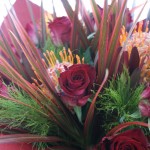 生花の花束（情熱的に）